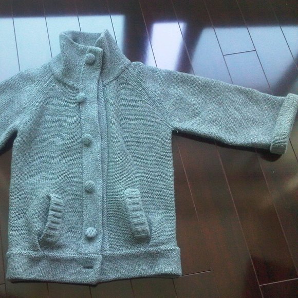 Size XS gray wool cardigan - Picture 2 of 2